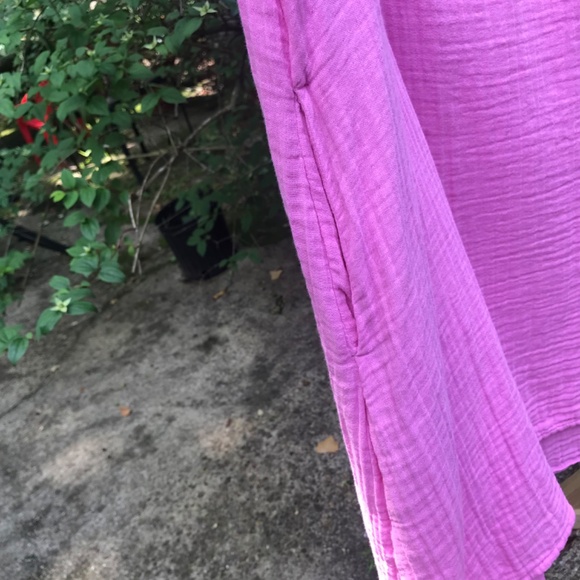 Time & Tru- PINK TEXTURED COTTON  DRESS- Size- XL- NWOT - Picture 5 of 7